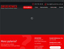 Tablet Screenshot of drusiatmex.com.pl